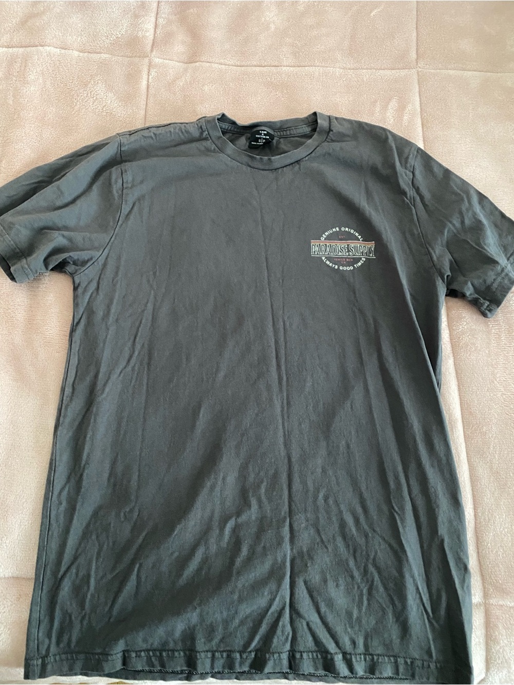 Black Graphic Crew Neck T-Shirt